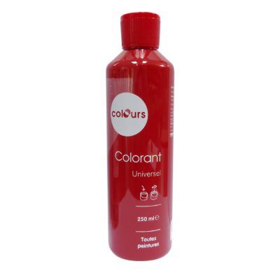 Colorant universel toutes peintures Colours rouge vif 250ml