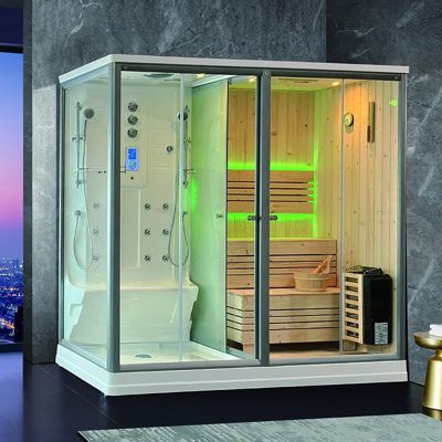 Combi Sauna Douche Hammam Boreal SH220D - droite