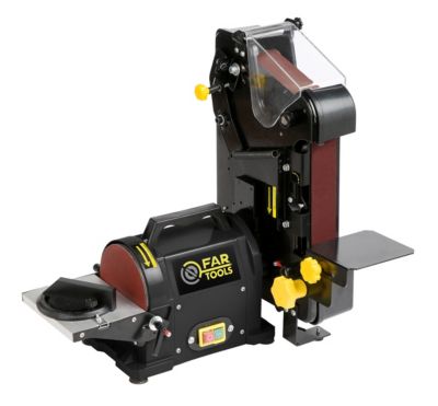 Combiné ponceur Fartools SLTS 550 - 550W - 3-en-1 bande, disque, tube - Aspiration intégrée