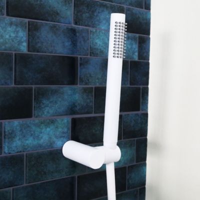 Combiné support de douche blanc 3 pièces Essebagno Luisa