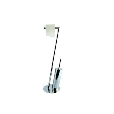 Combiné Wc en Acier Chromé Gris MSV