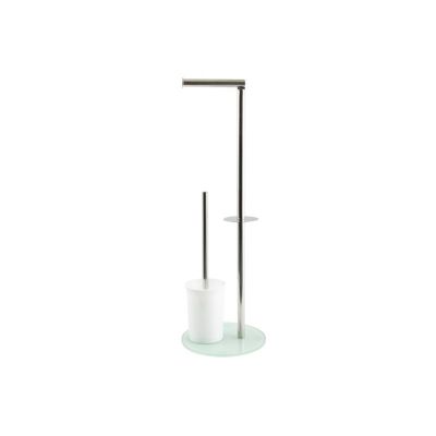 Combiné Wc Inox  verre Blanc MSV