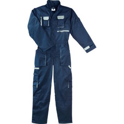 Combinaison de travail 2 zip bleu Taille M - ROUCHETTE - Mr.Bricolage