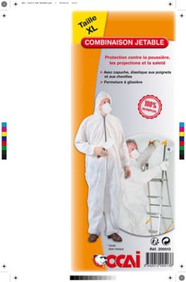 Combinaison de peintre grande taille