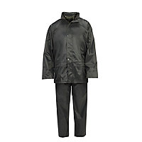 Combinaison de pluie veste et pantalon verte taille L