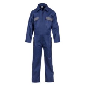 Combinaison de Travail 5 poches Taille L Bleu Marine Polyester/Coton VITO