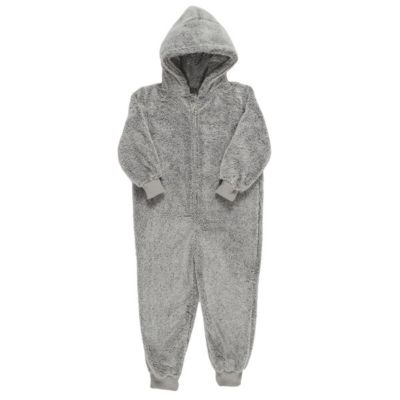 Combinaison Sherpa Enfant Gris, Confort Ultime, Idéale pour les Soirées Pyjama - PIRON