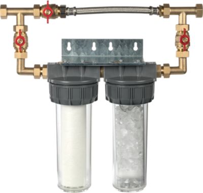 Combiné anti tartre Dualofiltre Super 2 + accessoires + Bypass