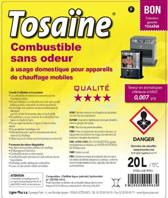 Combustible liquide pour poêle à pétrole Tosaïne 20L
