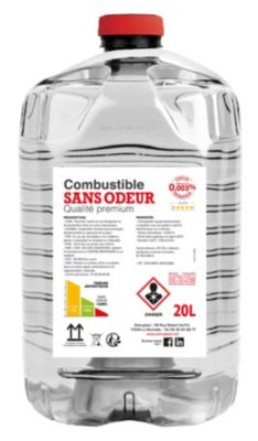 Combustible liquide sans odeur 20 L pour poêle à pétrole Chaleur Plus