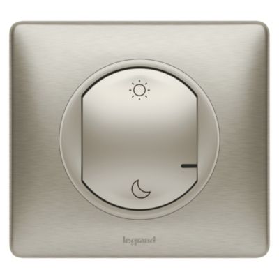 Commande sans fil Lever/Coucher pour installation connectée Céliane with Netatmo titane