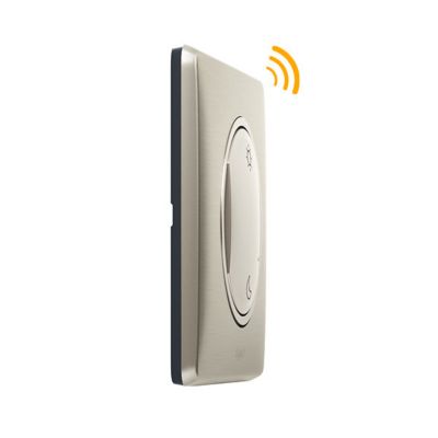 Commande sans fil Lever/Coucher pour installation connectée Céliane with Netatmo titane