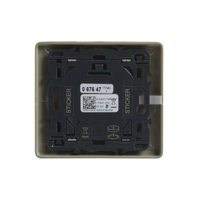 Commande sans fil pour interrupteur filaire de volet roulant connecté Céliane with Netatmo titane