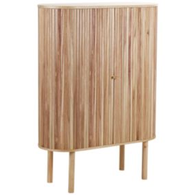 Commode à 2 portes en bois clair 130 cm MANARA