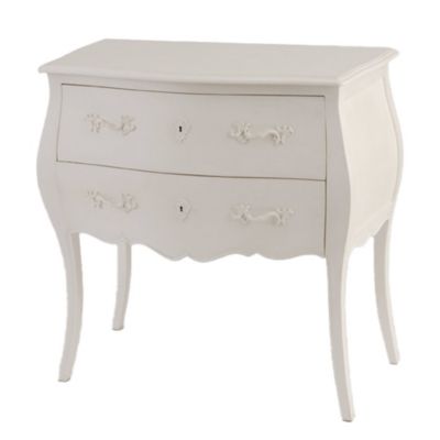 Commode 2 tiroirs blanc cassé Murano