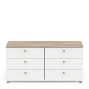 Commode 3+3 tiroirs L150,5 cm - IZZY