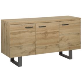 Commode 3 portes en bois clair TIMBER