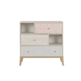 Commode 3 tiroirs 2 niches Alika - Fabrication Française