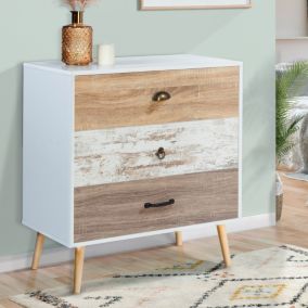 Commode 3 tiroirs BAHIA 75 cm scandinave