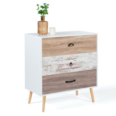 Commode 3 tiroirs BAHIA 75 cm scandinave