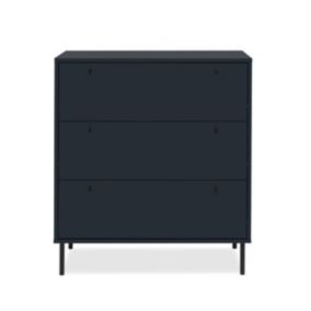 Commode 3 tiroirs bleu royal L80 cm - BOGOTA