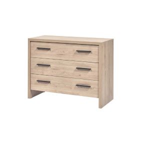 Commode 3 tiroirs Bois clair - ANAELLE