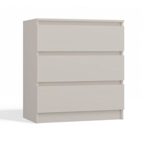 Commode : 3 Tiroirs, Cachemire, 40 X 75 X 70 Cm