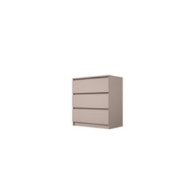 Commode : 3 tiroirs, caramel, 70 x 79 x 39 cm