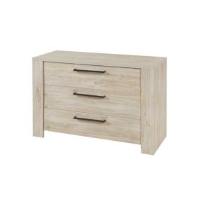 Commode 3 tiroirs Chêne Délavé - YVI