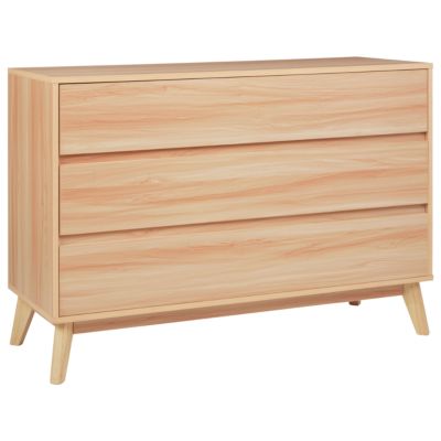 Commode à 3 tiroirs SARDIS Marron clair