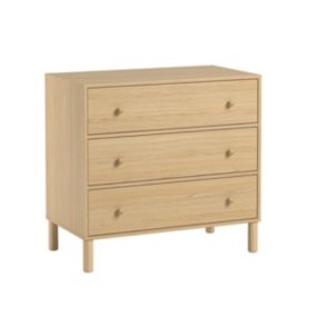 Commode 3 tiroirs Tela - L90 cm