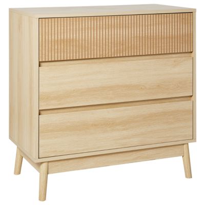 Commode à 3 tiroirs WALES Marron clair