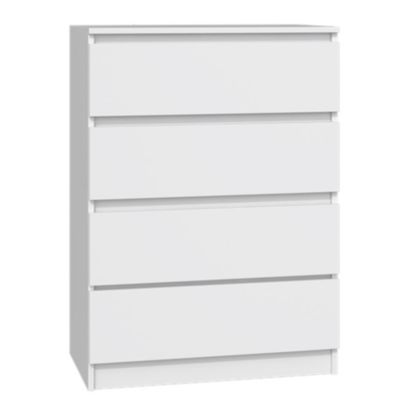 Commode 4 tiroirs blanc 70 cm MALWA