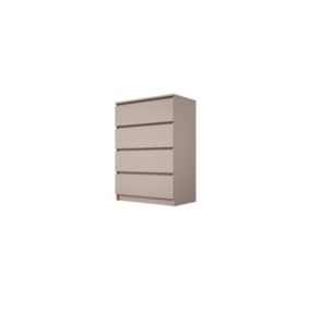 Commode : 4 tiroirs, caramel, 70 x 100 x 39 cm