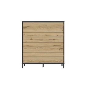 Commode 4 tiroirs Chêne Noir - FIP