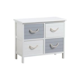 Commode 4 tiroirs en médium Océan