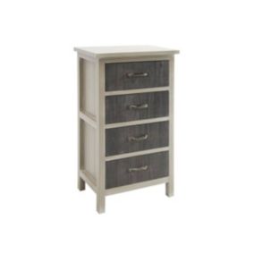 Commode 4 tiroirs en pin et medium