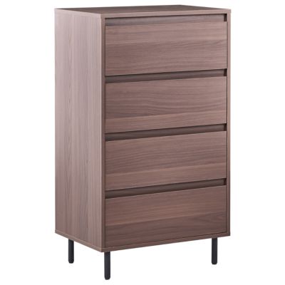 Commode à 4 tiroirs NIKEA Marron foncé