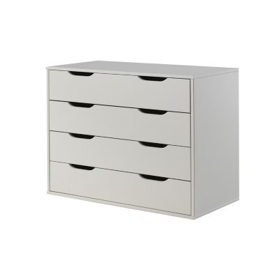 Commode 4 tiroirs Vipack Pino - Blanc