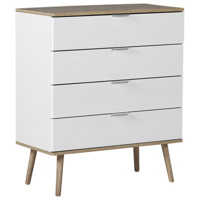 Commode à 4 tiroirs WALPI Blanc