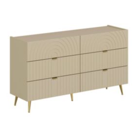 Commode 6 tiroirs - Beige - NORSIM de Pascal Morabito