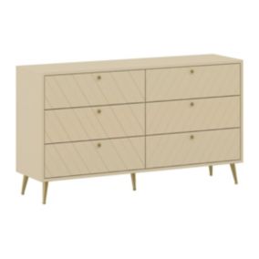 Commode 6 tiroirs - Beige - TEODA de Pascal Morabito