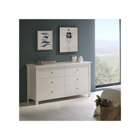 Commode 6 tiroirs Blanc - CHOUET