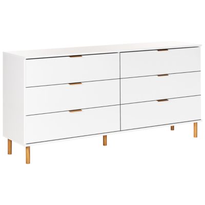 Commode à 6 tiroirs WALPOLE Blanc
