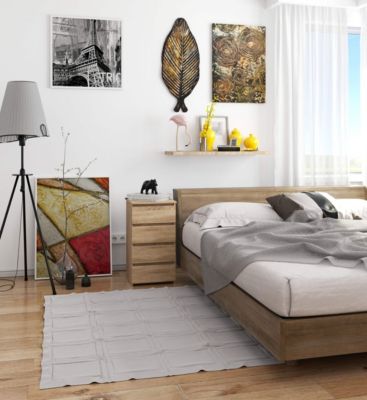 Commode AKORD CL4 Chêne Sonoma 40 cm 4 tiroirs façade Chêne Sonoma 40x35x74 cm