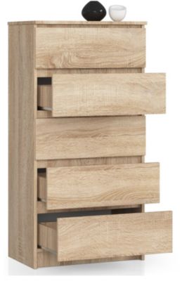 AKORD Kommode K60 mit 6 Schubladen | für das Wohnzimmer Schlafzimmer