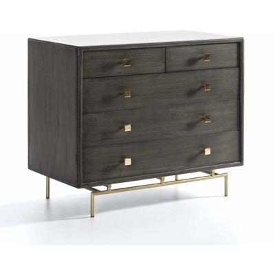Commode alagueces 110 x 55 x 95 cm Or, gris