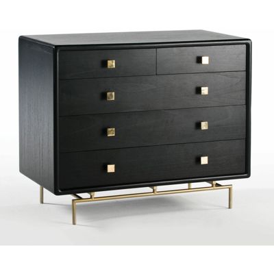 Commode alagueces 110 x 55 x 95 cm Or, noir