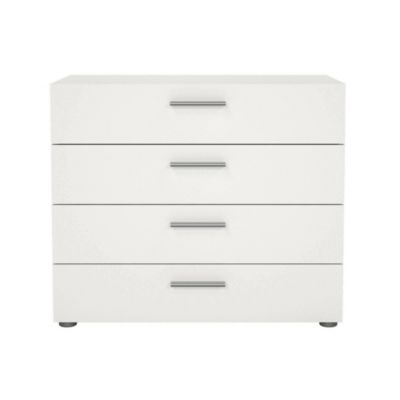 Commode Arwen, 4 Tiroirs 80x40x68h cm Blanc