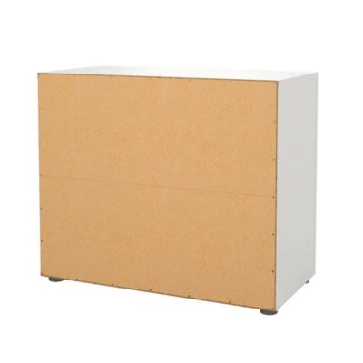 Commode Arwen, 4 Tiroirs 80x40x68h cm Blanc